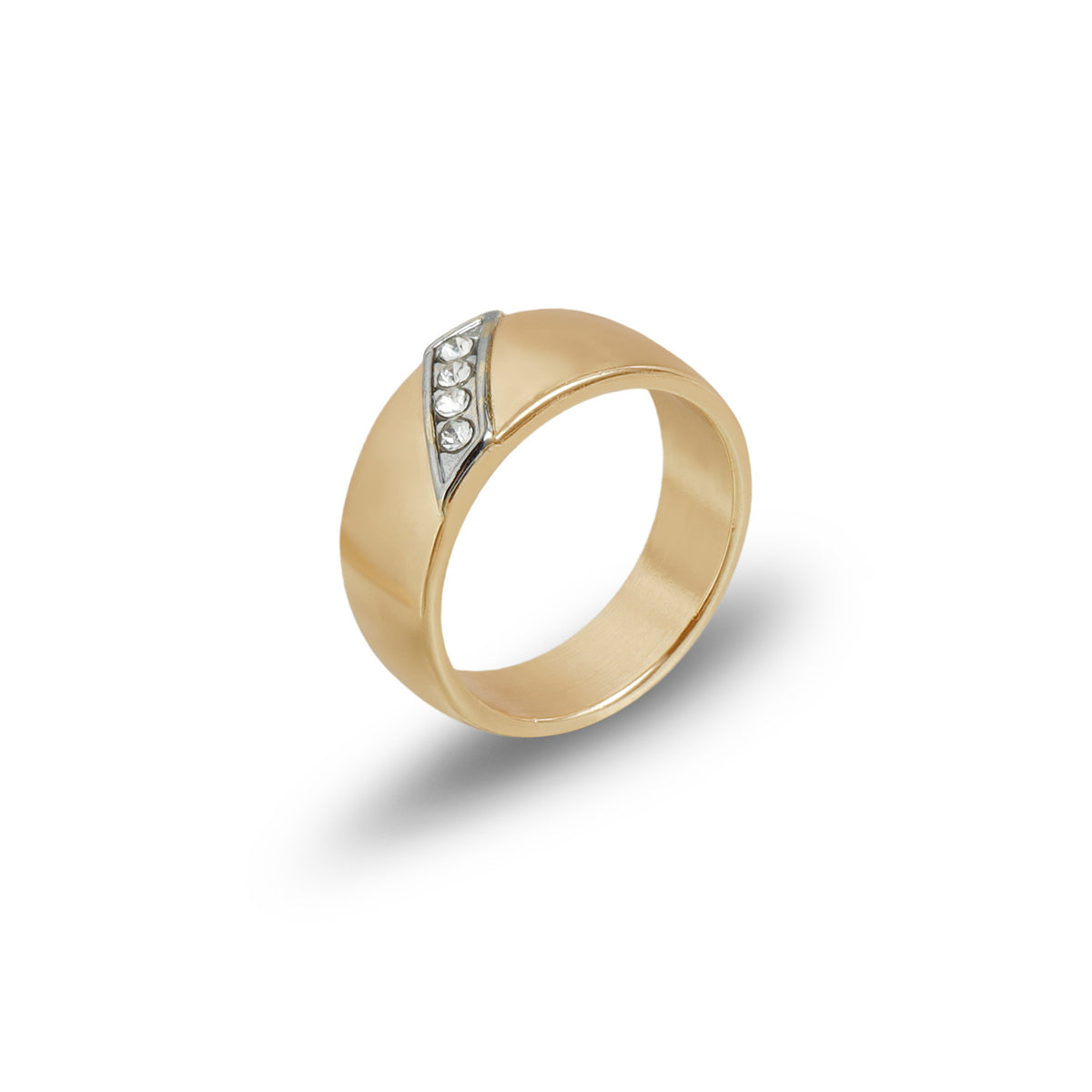 Geometric Gemstone Inlay Ring Set | Alloy Adjustable | Y2K Niche Minimalist | Personalized Fashion Women