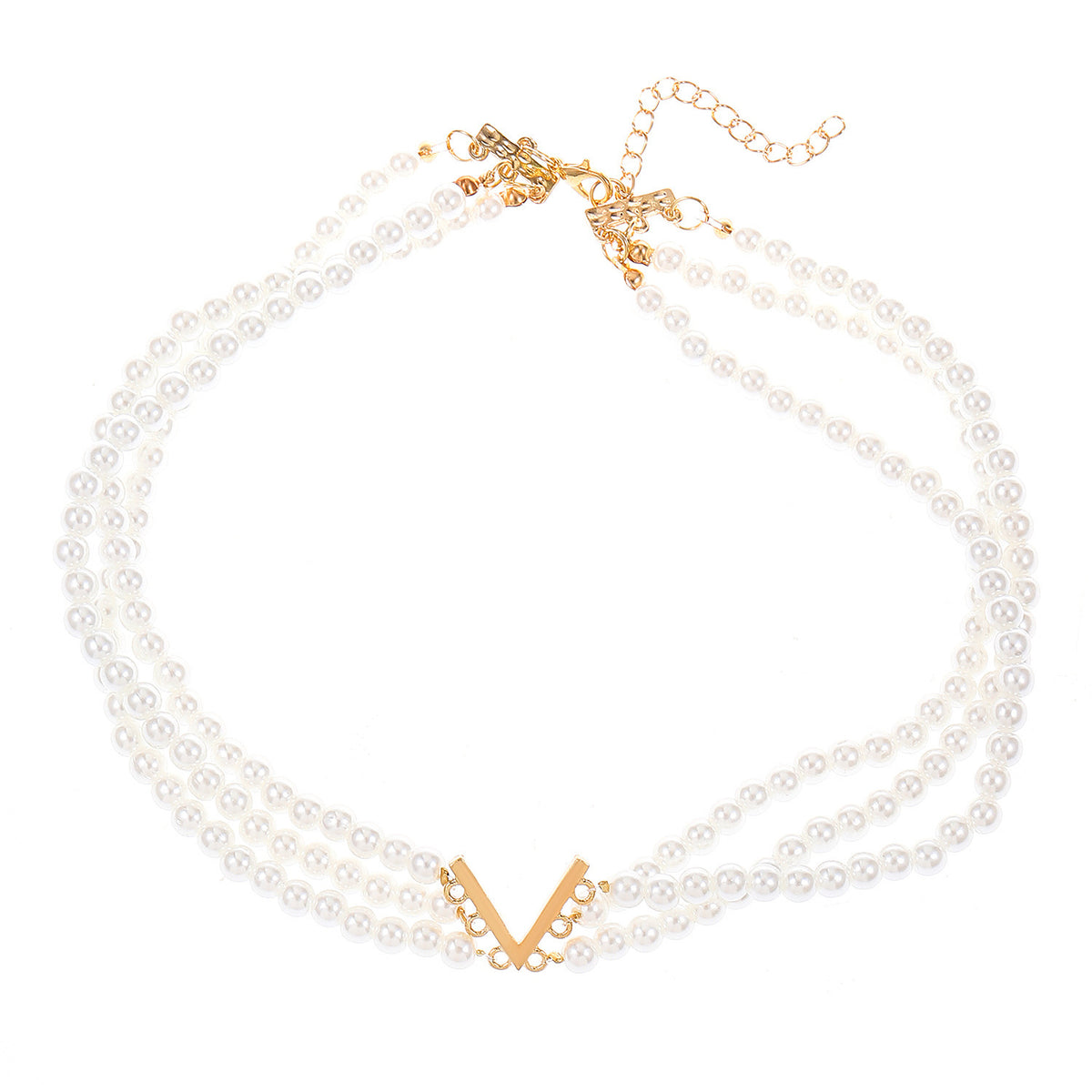 Multi-Layer Pearl Jewelry Set | KC Gold Alloy | Coquette Vintage | Necklace Bracelet Earrings Women