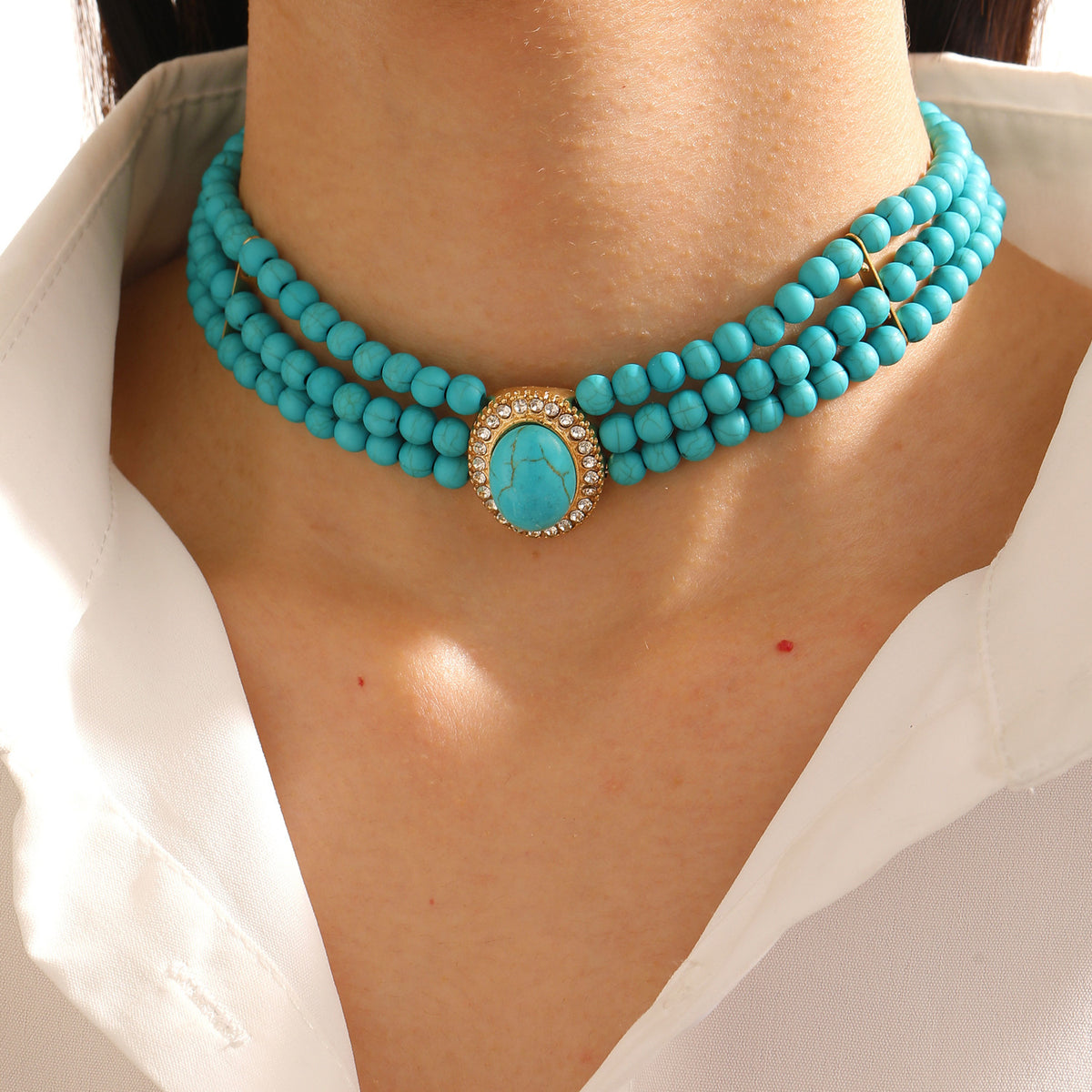 Multi-Layer Pearl Jewelry Set | KC Gold Alloy | Coquette Vintage | Necklace Bracelet Earrings Women
