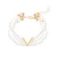Multi-Layer Pearl Jewelry Set | KC Gold Alloy | Coquette Vintage | Necklace Bracelet Earrings Women