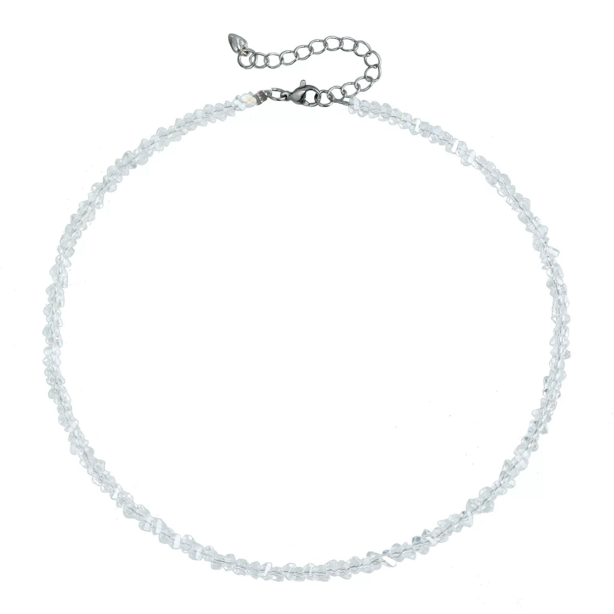 CZ Multi-Faceted Dainty Crystal Pendant Necklace | INS Minimalist Light Luxury | Fashion Collarbone Women