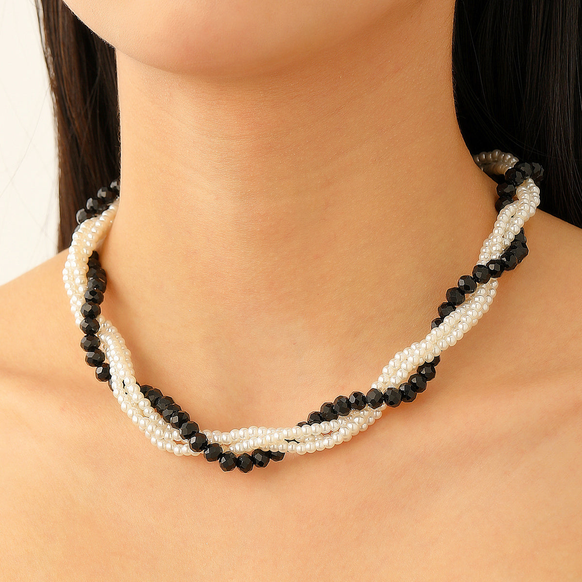 Multi-Layer Pearl Jewelry Set | KC Gold Alloy | Coquette Vintage | Necklace Bracelet Earrings Women