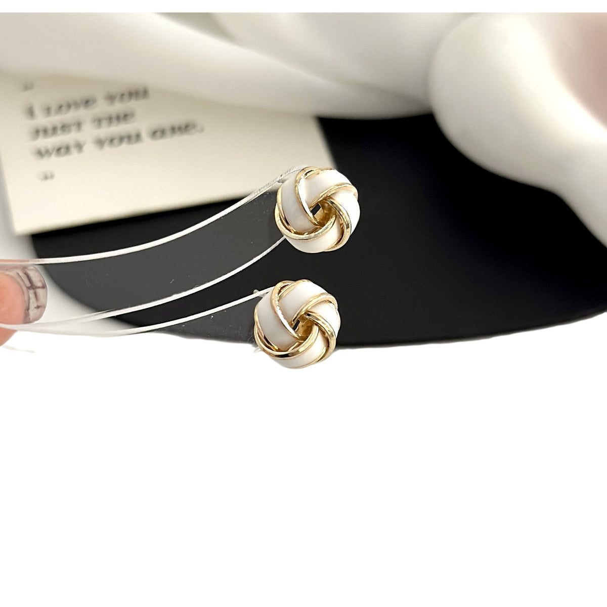 French Retro Enamel Stud Earrings | 925 Silver Needle | Coquette Dark Academia | Niche Design Women