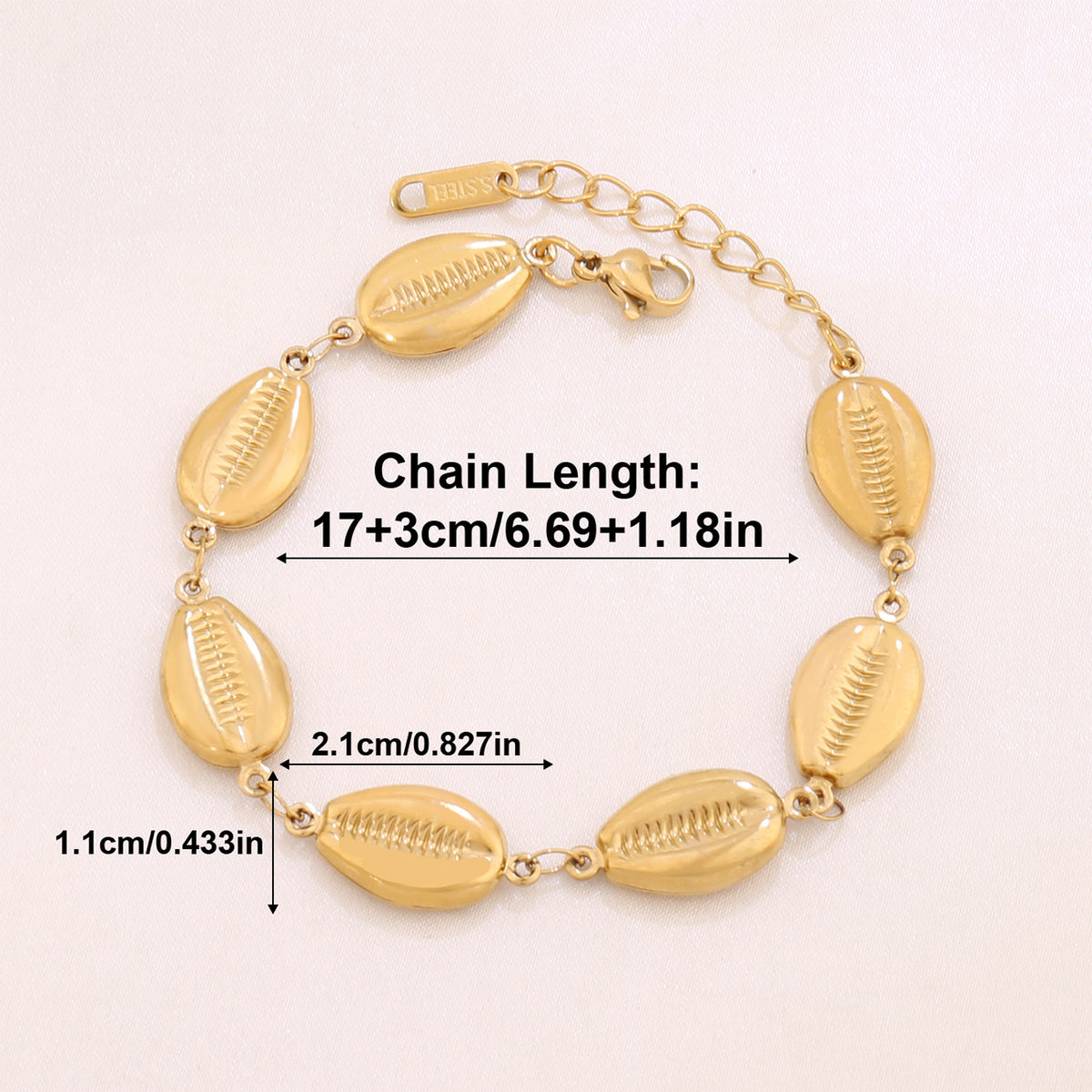 Ocean Conch Shell Hollow Bracelet | 18K Gold Stainless Steel | Coastal Grandmother Summer | Beach Jewelry Women